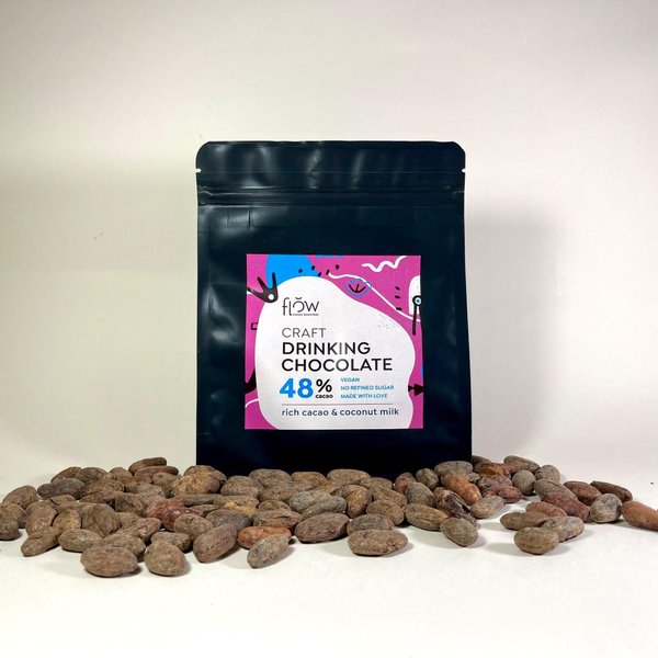 Flow Cacao | Шоколад за пиене 44% с кокосово мляко